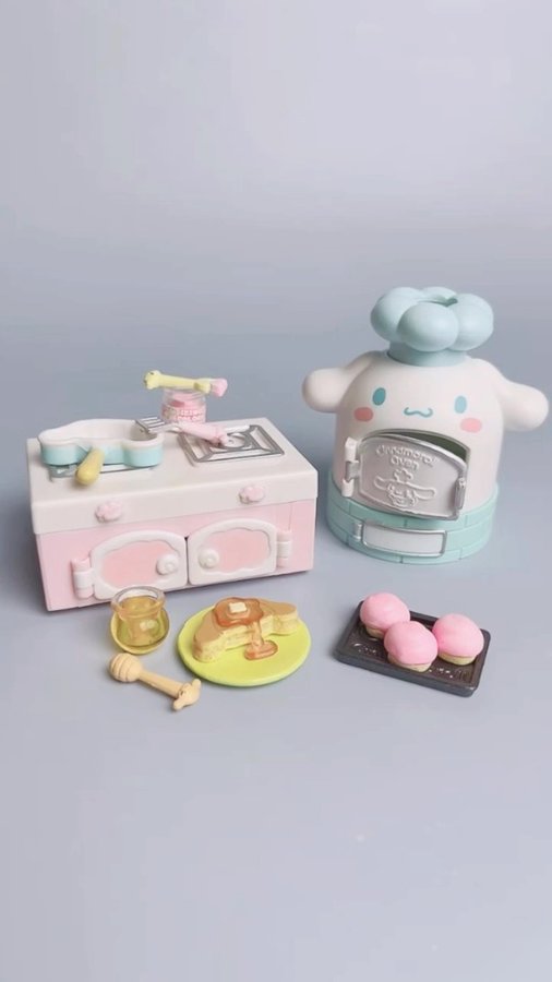 Instagram post by @toyshopper for Sugoi Mart. Caption reads: Re-Ment Miniature - Cinnamoroll Kitchen Set Blind....