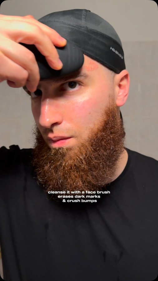 Instagram post by @lifeofogaa for Douxds. Caption reads: [...] routine for clean and healthy skin with....