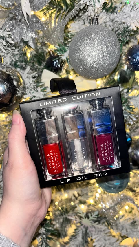 Instagram post by @lushyyshanxx for Rose & Caramel. Caption reads: #AD What an incredible Stocking Filler....