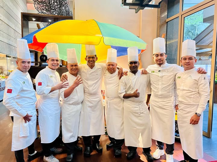 Instagram post by @chefnaem for Green Chef. Caption reads: 4SEKAWAN X JPTERES,GRAND HYATT — AN EVENING OF....