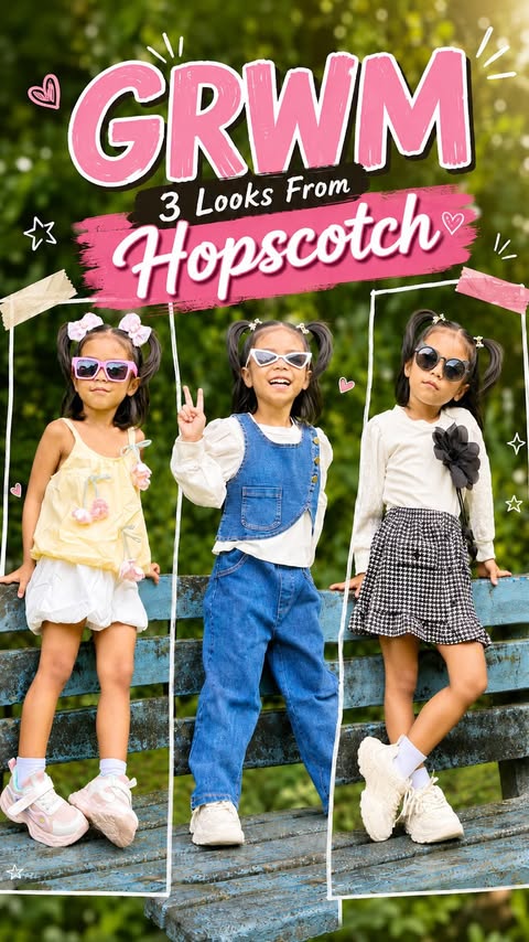 Instagram post by @agnes_m_daimary for Hopscotch. Caption reads: GRWM All outfits from @hopscotch.in....