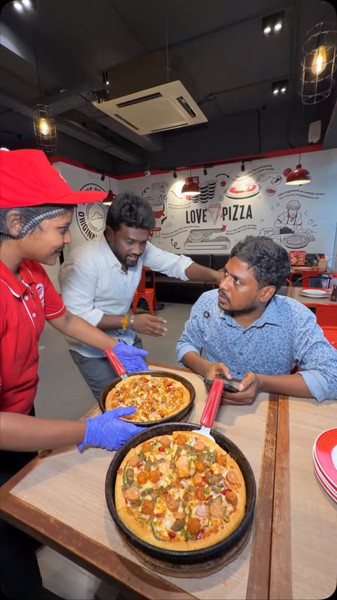 Instagram post by @sooru_irundha_podhum for Pizza Hut. Caption reads: Sema offer for Pizza lovers❤️🍕👌 Don’t miss this....