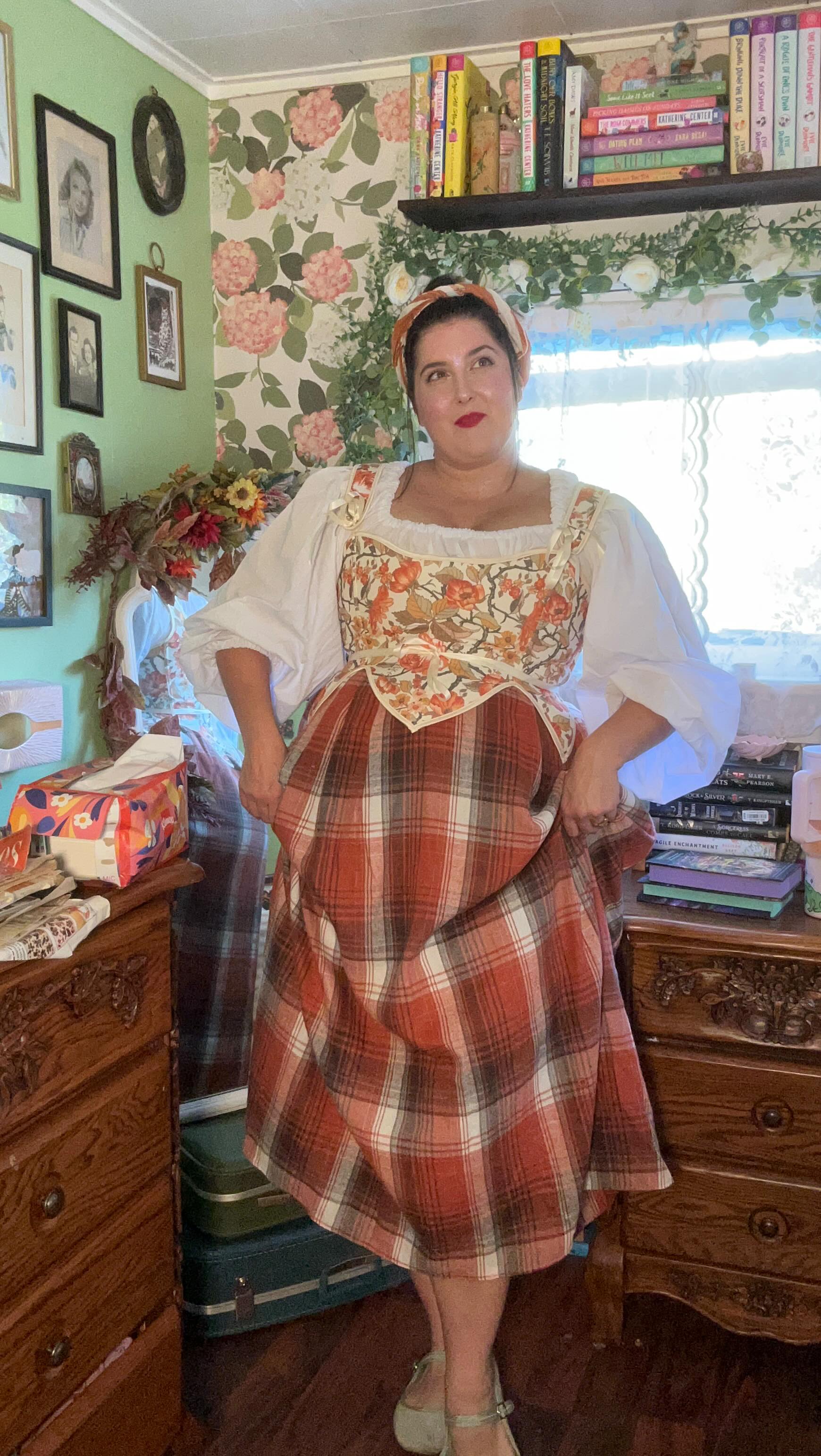 Instagram post by @kristinawithlove for Scarlet Darkness. Caption reads: [...] Halloween costume ideas featuring....