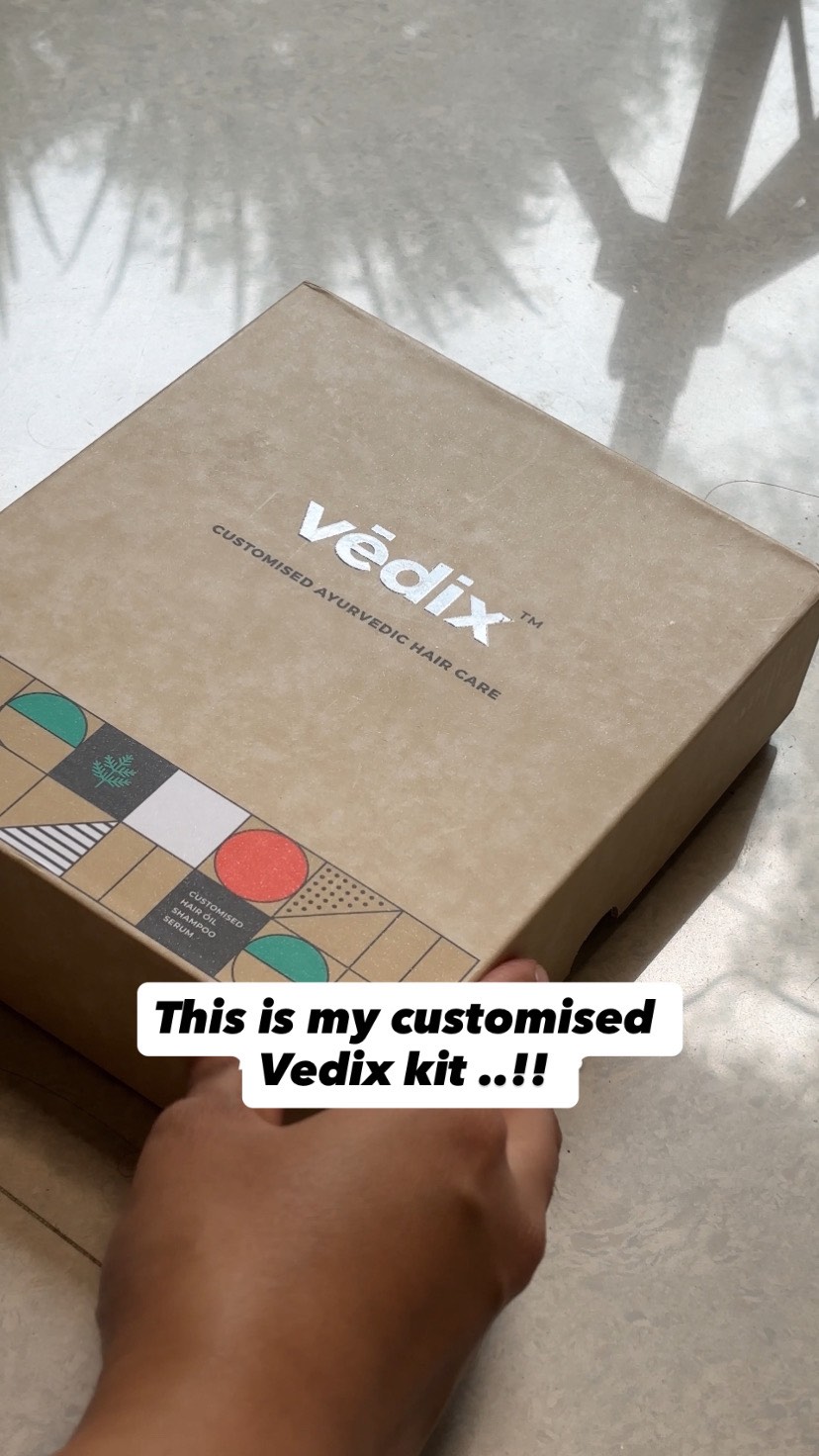Instagram post by @wandharegayatri for Vedix. Caption reads: 3-step personalised routine and 3 months.
I was so....
