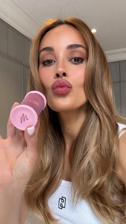 Instagram post by @becjudd for Mermade Hair. Caption reads: I am so happy hot rollers are back, baby! 
They....