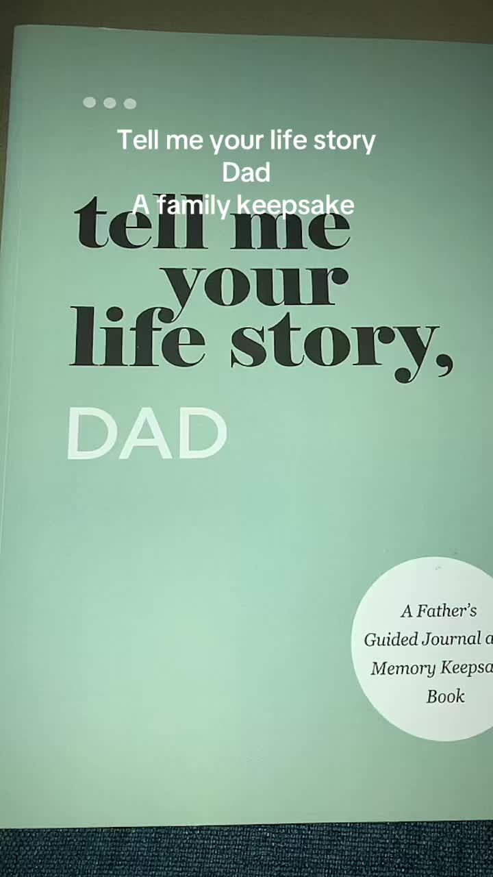 TikTok post by @ashleyreed822 for Questions About Me. Caption reads: @Questions About Me Tell me your life story Dad is....