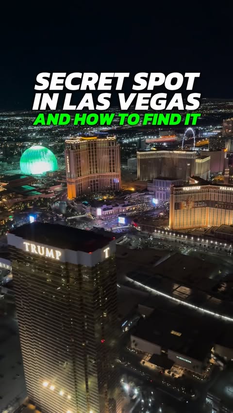 Instagram post by @immarcomurillo for The Venetian Las Vegas. Caption reads: New Secret Bar in Las Vegas And How To Find It....