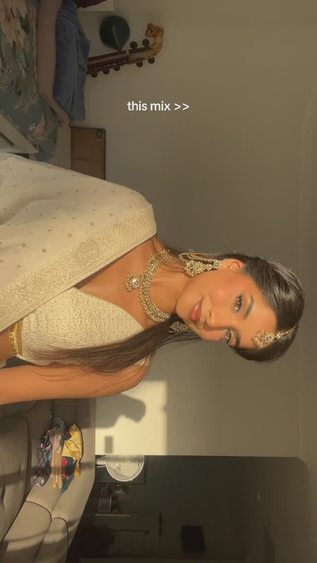 Instagram post by @rachanakoorthy for Sokora Jewels. Caption reads: [...] with this song 🥹 

.

Jewellery:....