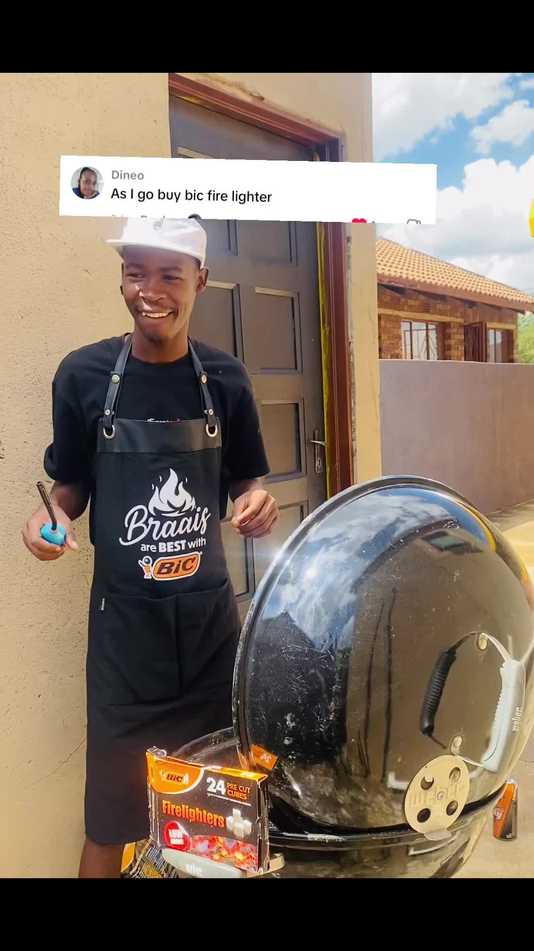 TikTok post by @kamoso.kay for BIC. Caption reads: Festive season with @BIC®️ South Africa....