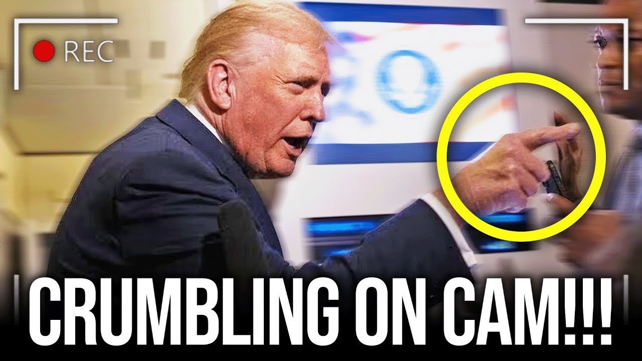 YouTube post by @adammockler for Shopify. Caption reads: Trump EXPOSES HIS SECRET by Yelling THIS!.