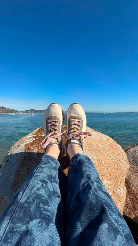 Instagram post by @lorastahh for Allbirds. Caption reads: [...] fresh Varsity collection sneakers by....