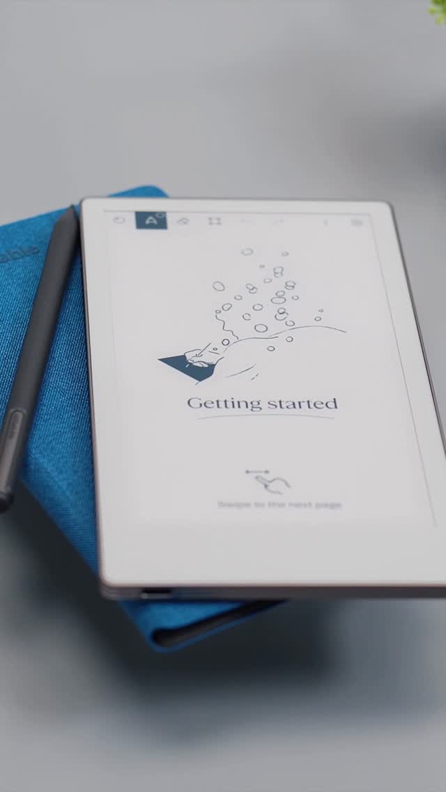 Instagram post by @thisisetv for reMarkable. Caption reads: Check reMarkable Paper Pro Move →....