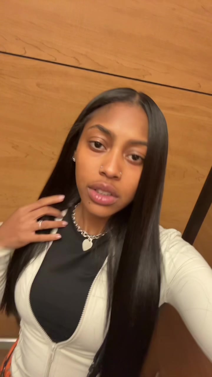 TikTok post by @shantiaasharee for Mscoco Hair. Caption reads: get yall some clipins for silkpress sznnn @Mscoco....