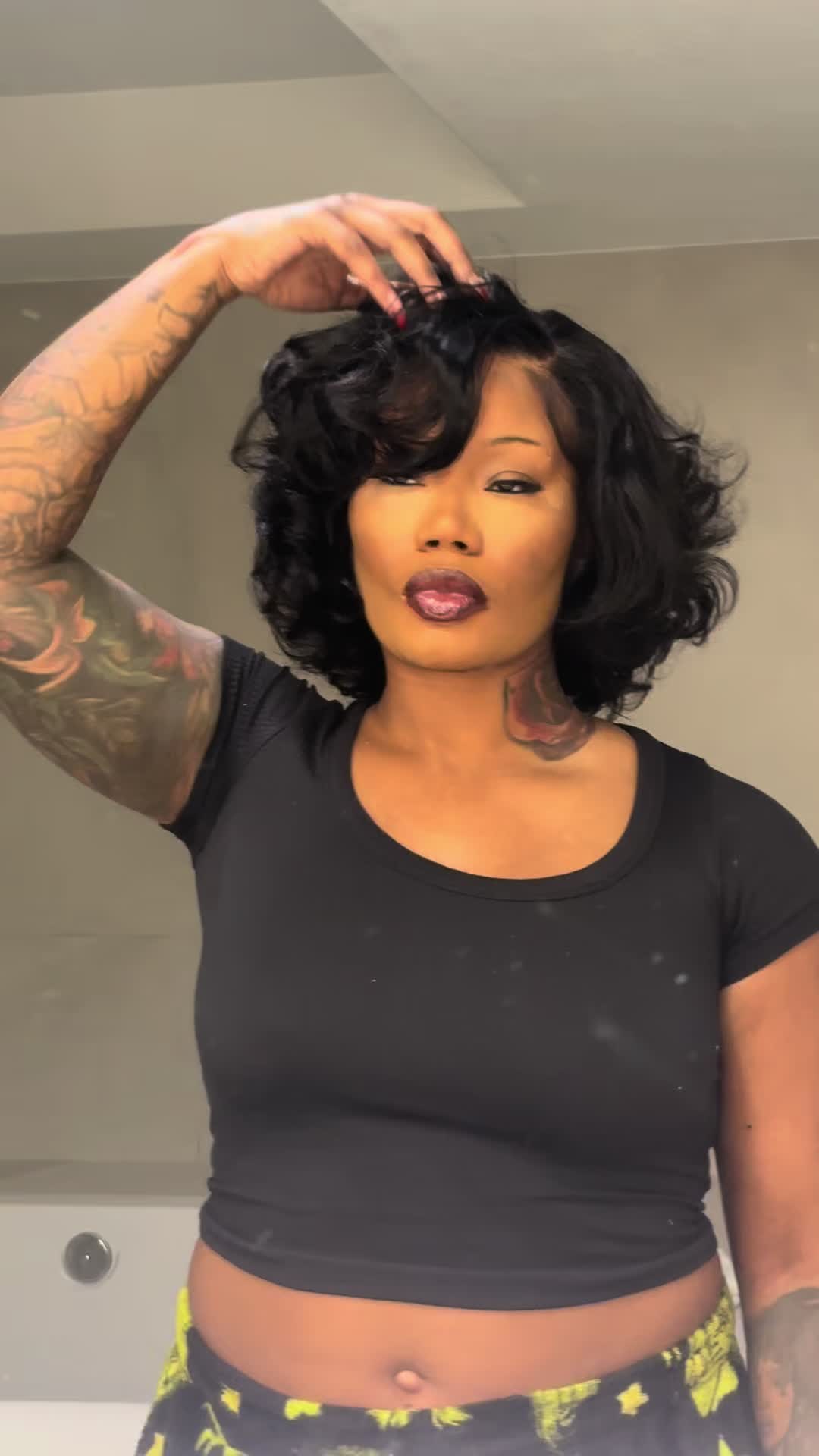 TikTok post by @alaskanbeauty8 for Asteria Hair. Caption reads: @Asteria Hair feeling like my momma back in her....