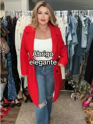 TikTok post by @marinafierro1 for Molitree. Caption reads: Molitree Women's Blue Wool Blend Winter Coat [...].