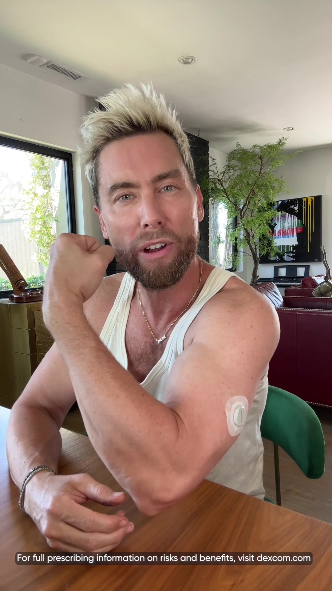 TikTok post by @lancebass for Dexcom. Caption reads: Plot twist: I have Type 1.5 diabetes! Dexcom G7....