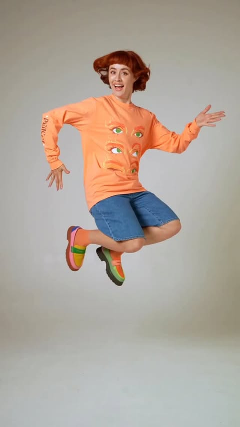 Instagram post by @peachyfeverr for Printify. Caption reads: [...] The release of my first merch with @printify....