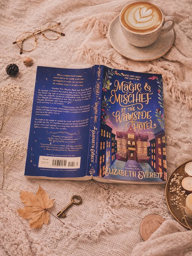 Instagram post by @saynabreadsbooks for Berkley Publishing Group. Caption reads: 🥀 𝘼 𝙢𝙖𝙜𝙞𝙘𝙖𝙡 𝙝𝙤𝙩𝙚𝙡 𝙬𝙝𝙚𝙧𝙚....