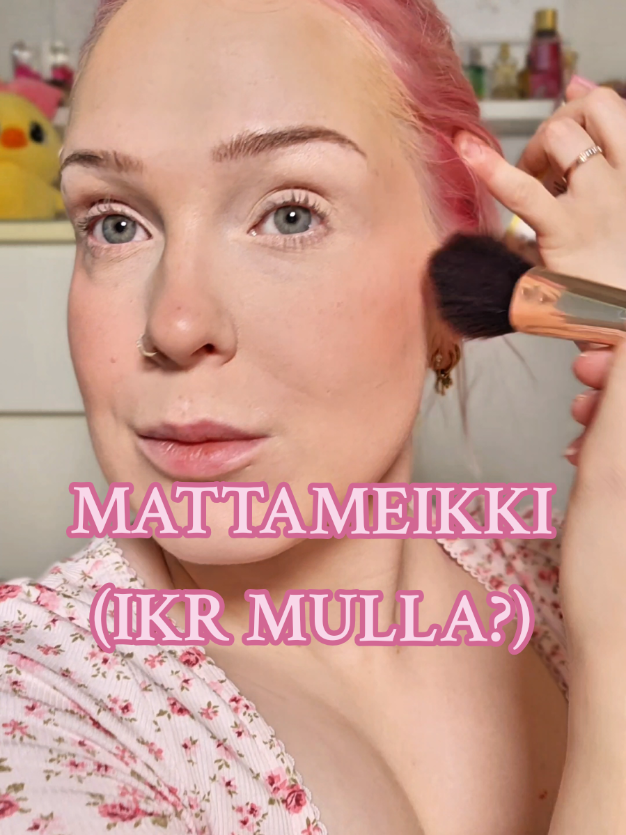 TikTok post by @maijapauliiina for Brandheroes. Caption reads: [...] Matte Blush "Pink Mirage" saatu @Brandheroes....