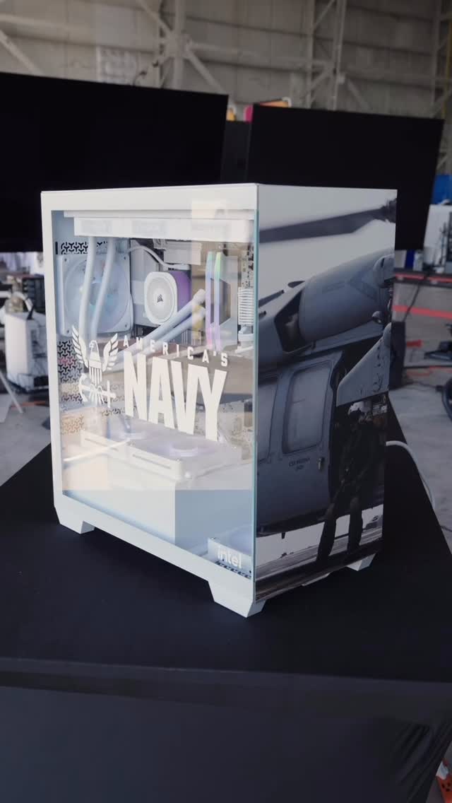 Instagram post by @robeytech for CORSAIR. Caption reads: To celebrate our veterans and active duty Navy....