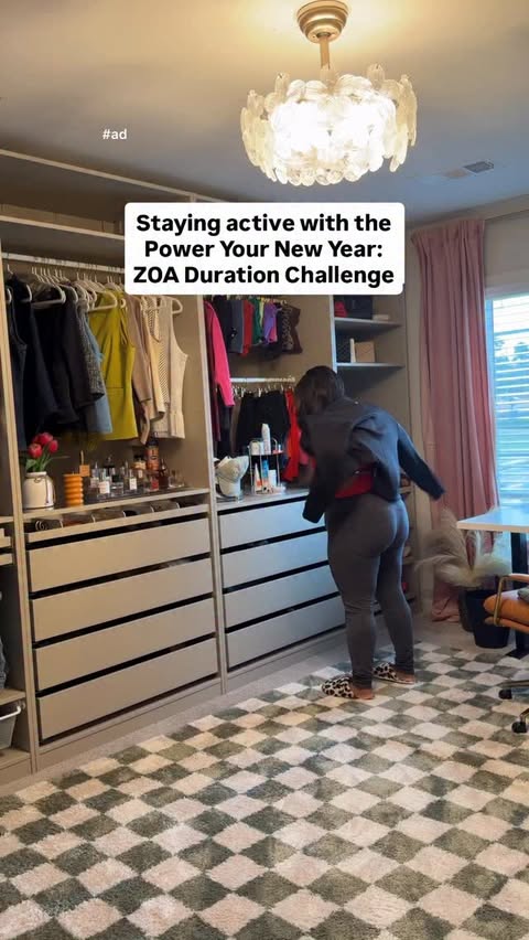 Instagram post by @_tatianaforbes for ZOA Energy. Caption reads: #ad Partnering with @zoaenergy to power my New....