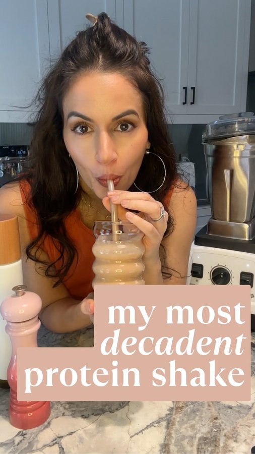 Instagram post by @dr.stephanie.estima for Equip Foods. Caption reads: Oh you wanted your typical healthy protein shake?....