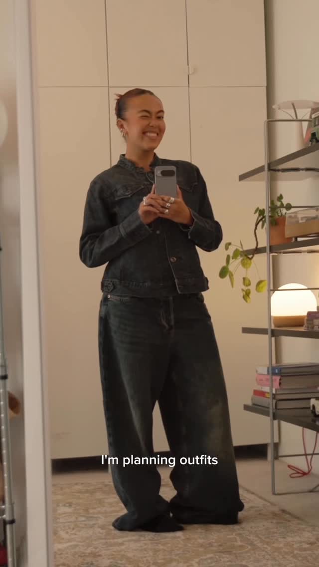 Instagram post by @whymarj for Google Pixel. Caption reads: AD Behind every outfit, shoot, and step - my....