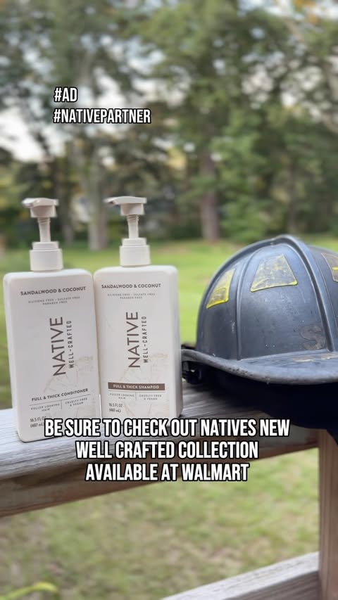 Instagram post by @sam_east07 for Native. Caption reads: #ad #nativepartner Life as a firefighter [...].
