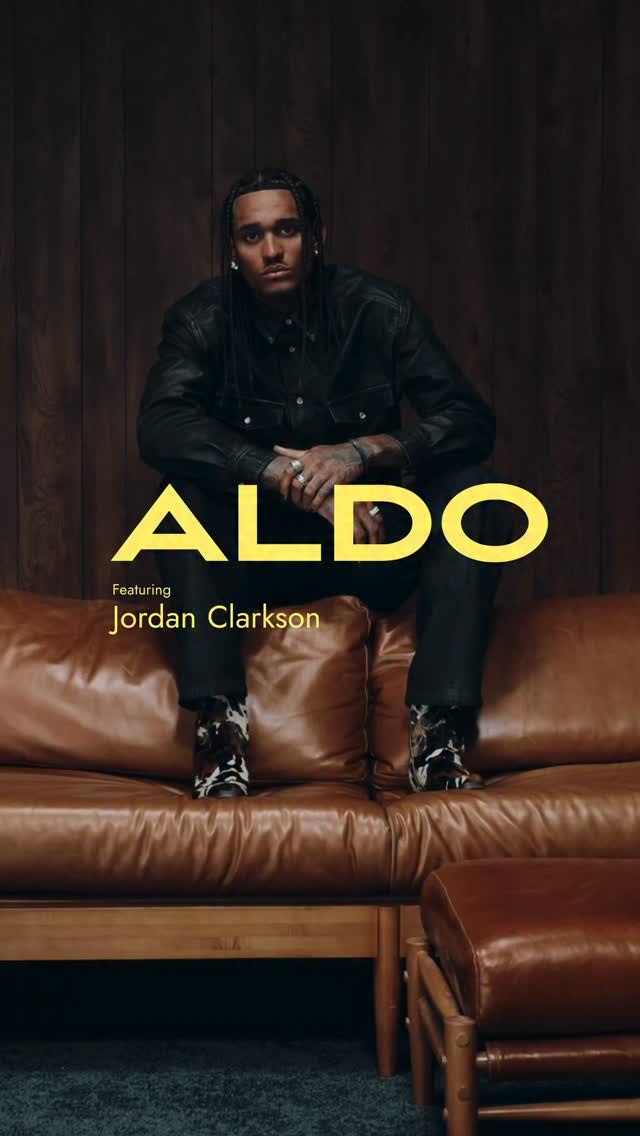 Instagram post by @jordanclarksons for ALDO Shoes. Caption reads: No Limits. Just Style. Introducing NBA’s....