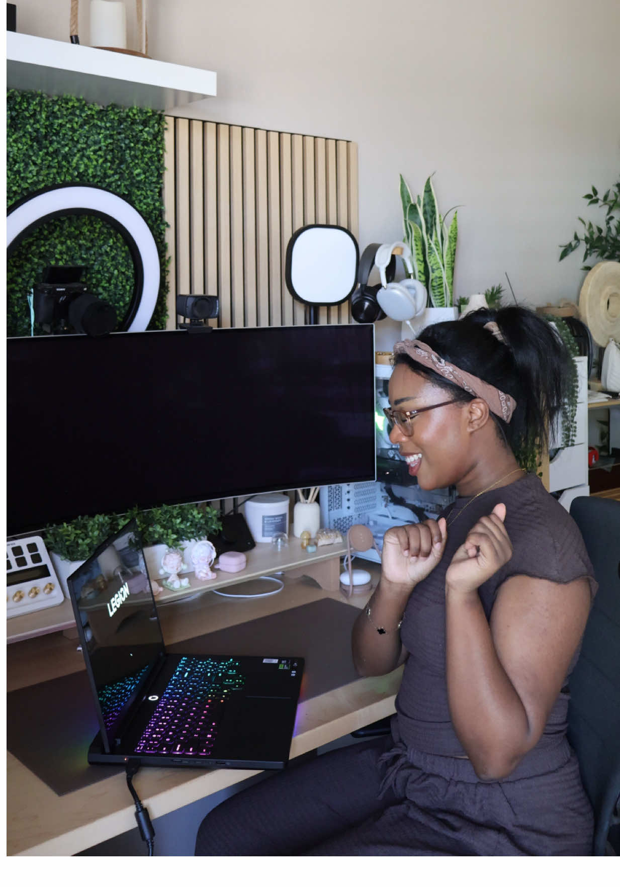 TikTok post by @ciarratonin for Lenovo. Caption reads: I needed a @Lenovo laptop that could keep up with....