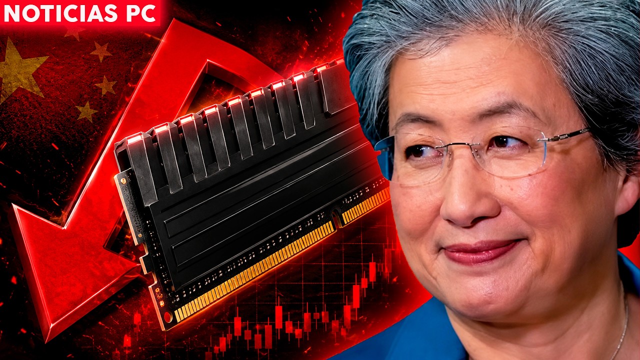 YouTube post by @rincondelvaro for TM Trade. Caption reads: GOODBYE to EXPENSIVE RAM? 🚨 China BANS selling....