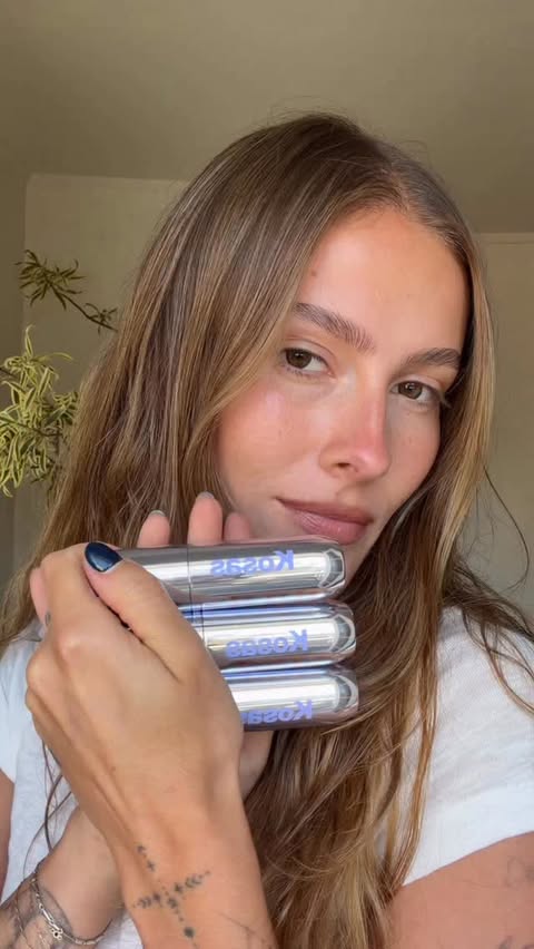 Instagram post by @madisonamateau for Kosas. Caption reads: @kosas new blushes all summer long!.