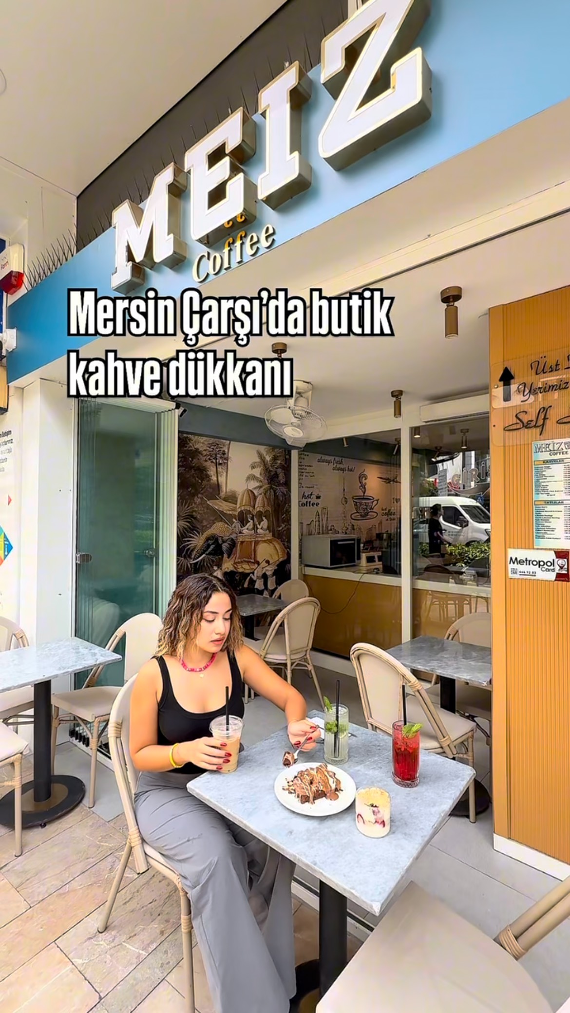 Instagram post by @mersinnavigasyon for Yemeksepeti. Caption reads: Mersin çarşıda mola vermek istiyorsanız;
Soğuk....