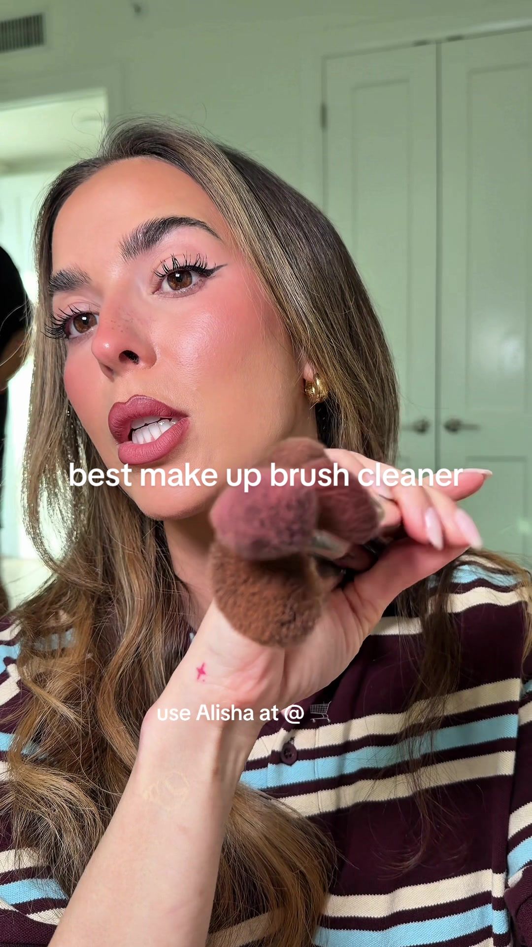 TikTok post by @alisharevel for BK Beauty. Caption reads: [...] srsly they’re about to sell out again @BK....