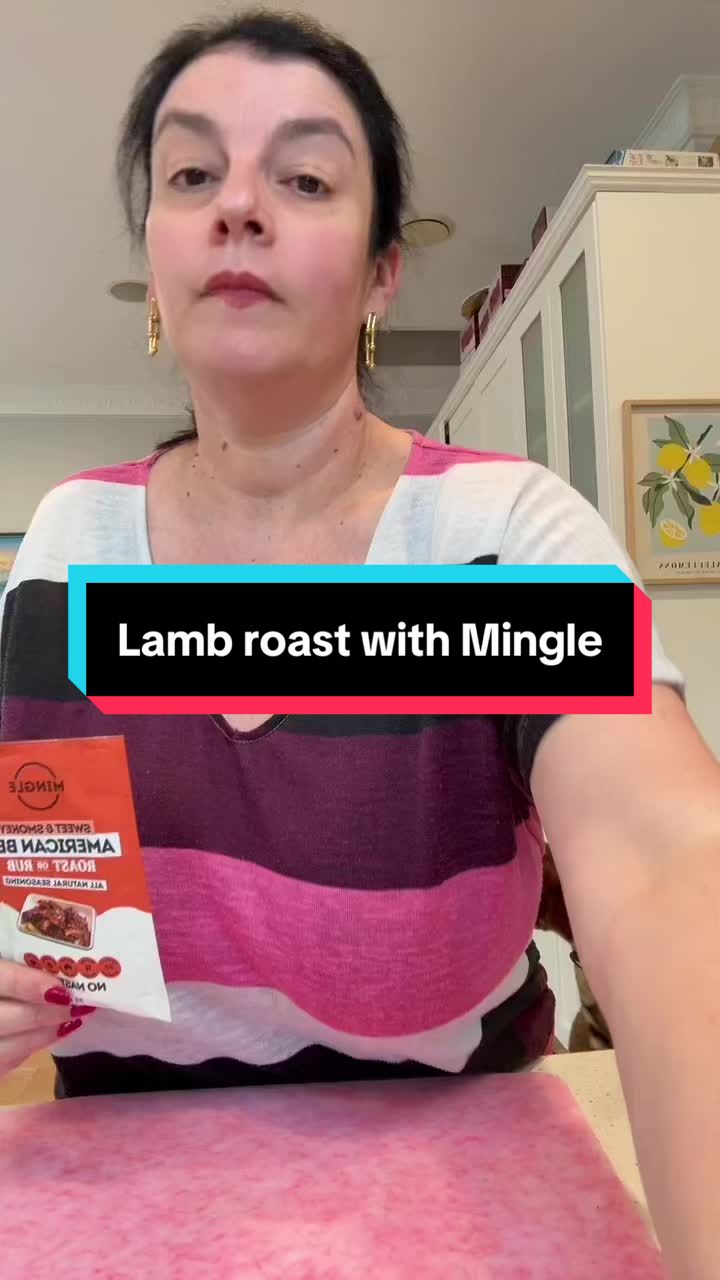 TikTok post by @fidan_tok for Mingle Seasoning. Caption reads: Let’s make a roast with @Mingle Seasoning ....