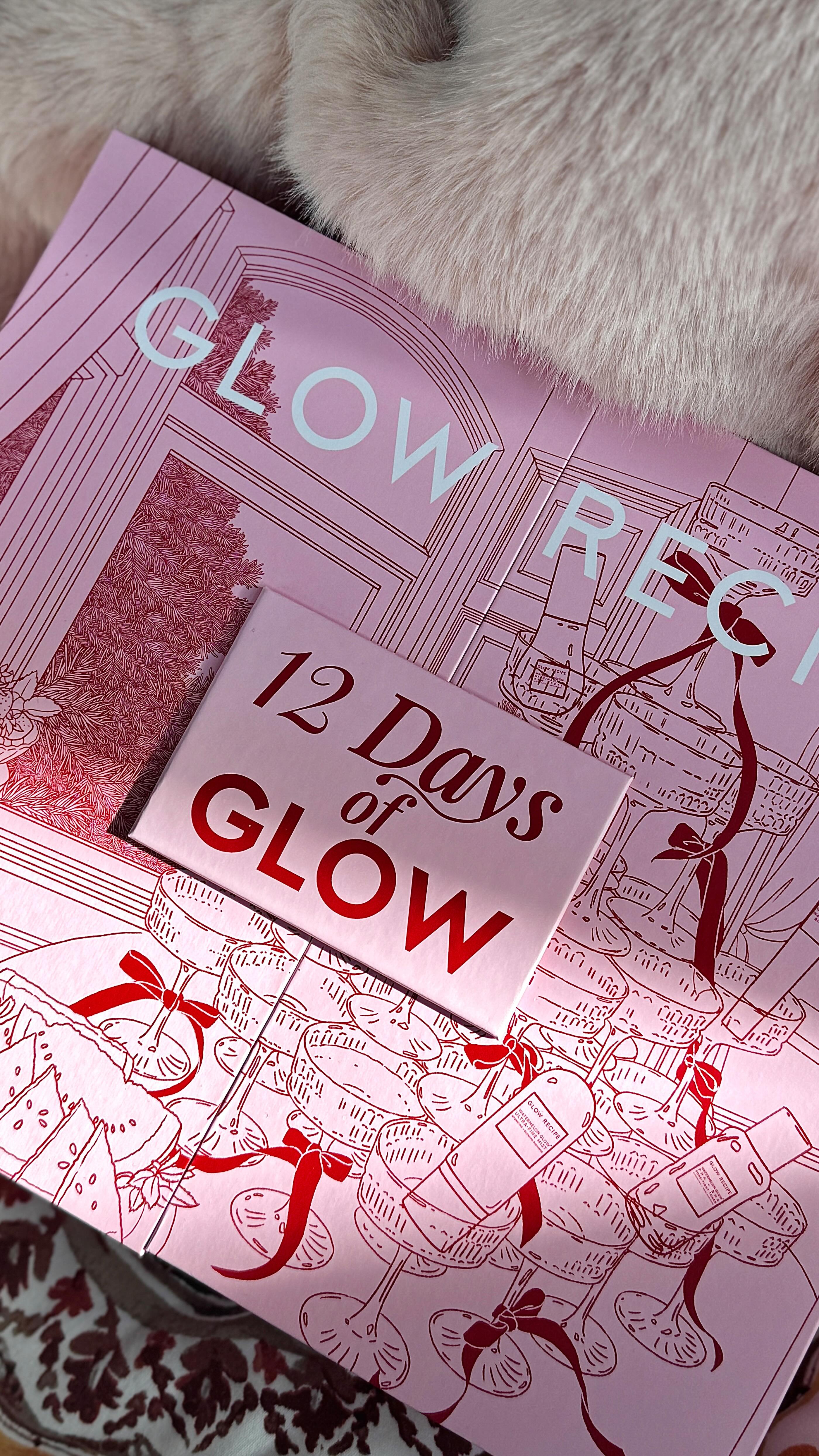 Instagram post by @primcompendium for Glow Recipe. Caption reads: Limited edition GLOW RECIPE 12 Days of Glow Advent....