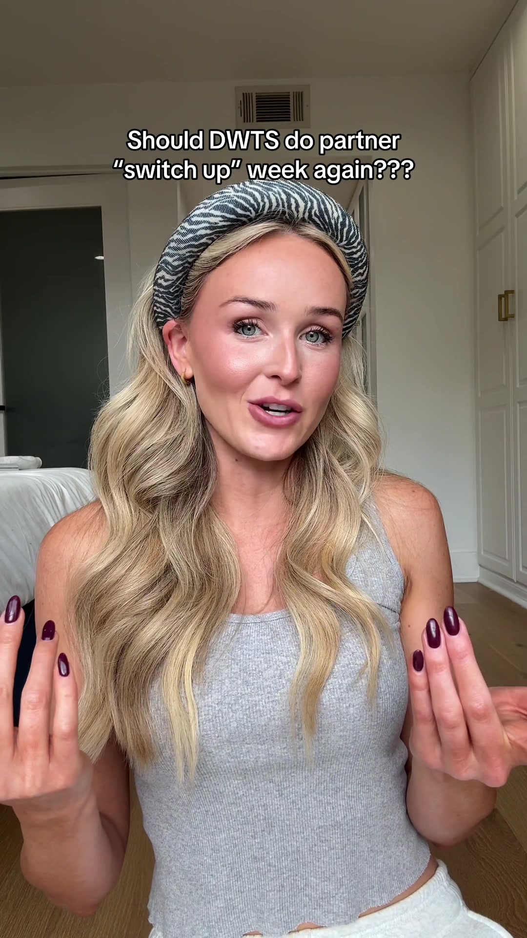 TikTok post by @bryleearmstrong_ for DIBS Beauty. Caption reads: What switch up challenges would you want to see?....