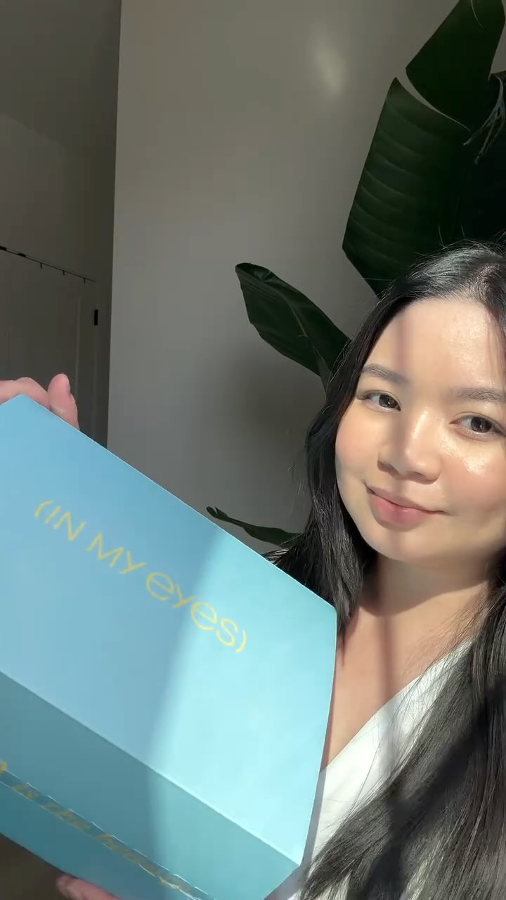 Instagram post by @socially.asia for In My Eyes. Caption reads: (in my eyes) 🩵 dedicated to sensitive eyes [...].