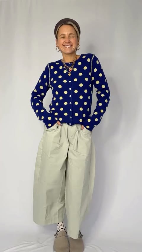 Instagram post by @goodmannersstyle for Damson Madder. Caption reads: A little Damson Madder try on 🫶🏼💛 they had me....