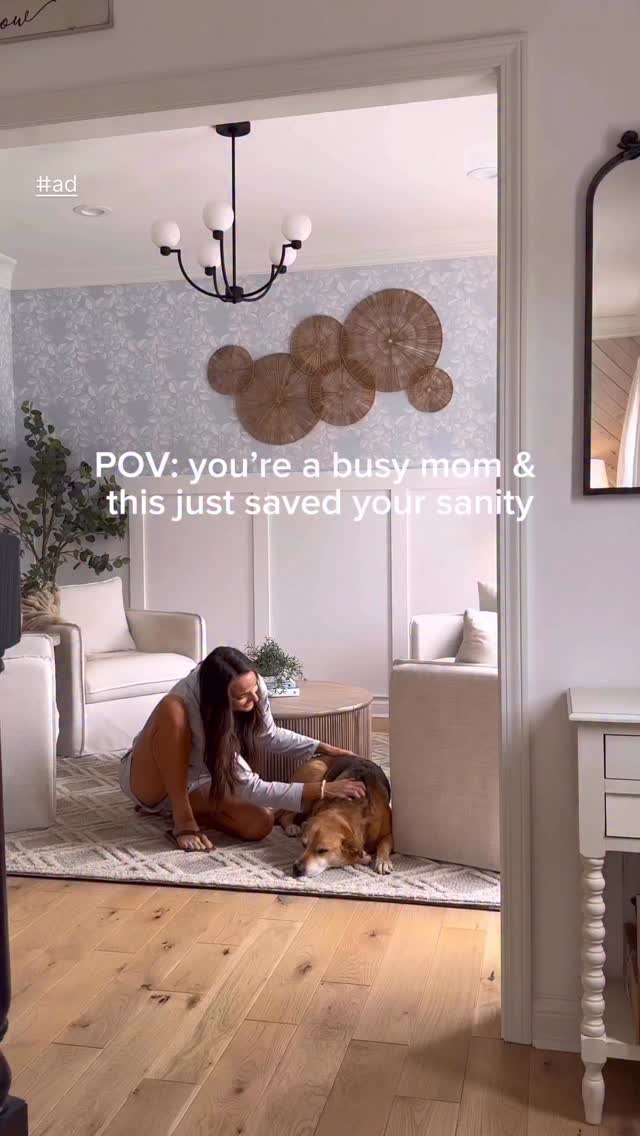 Instagram post by @lizpacini for BISSELL. Caption reads: [...] pet hair adds up FAST. The BISSELL....