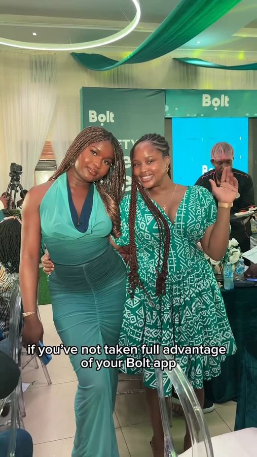 Instagram post by @tamilore.adeoye for Bolt. Caption reads: I was invited to Bolt’s Meet & Greet with riders,....