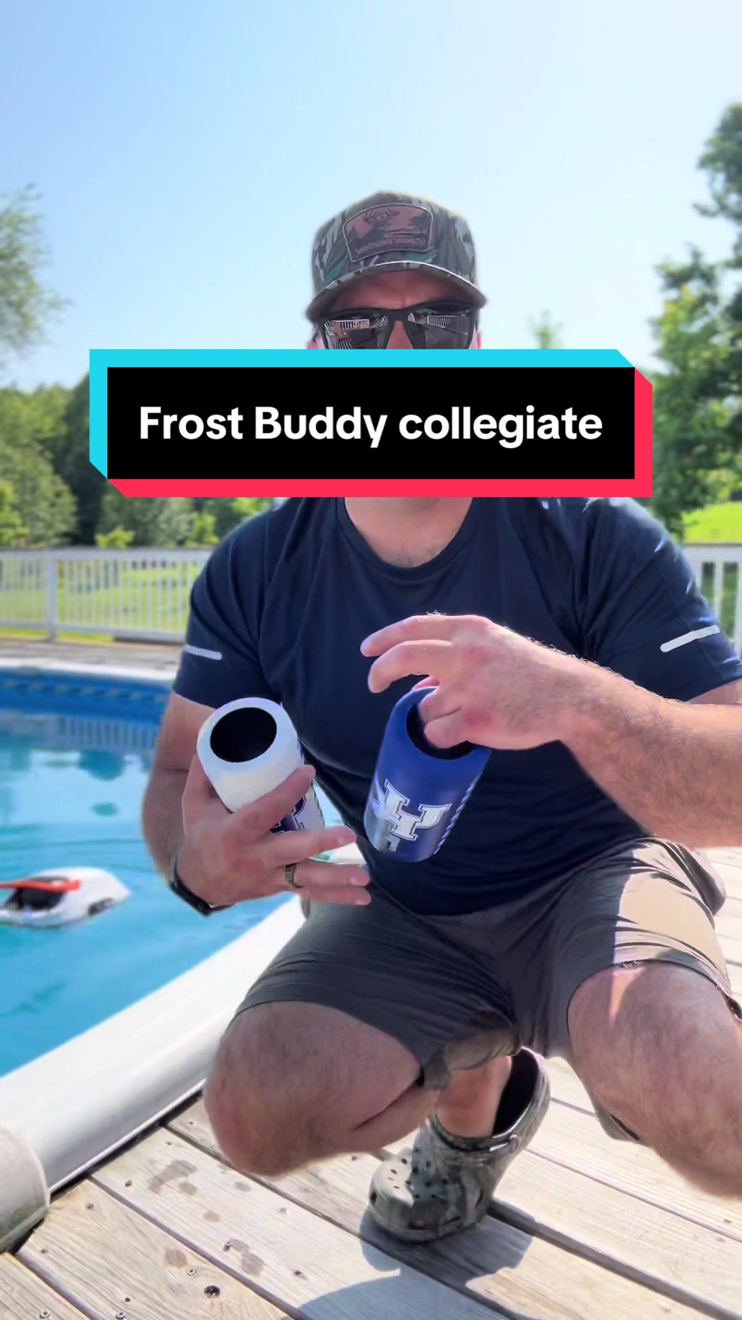 TikTok post by @joeyhubbard0 for FrostBuddy. Caption reads: [...] yet! @Frost Buddy #cancooler #Frostbuddy....