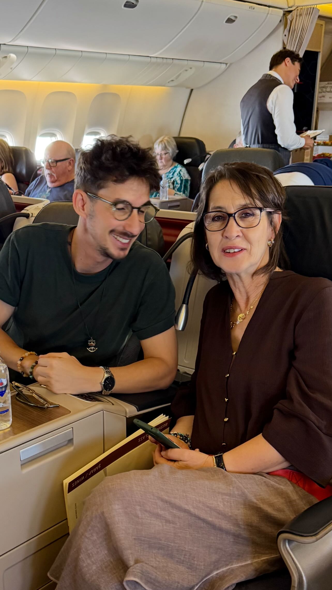 Instagram post by @samy.chaffai for Turkish Airlines. Caption reads: The end. 🤍 we did it mom....