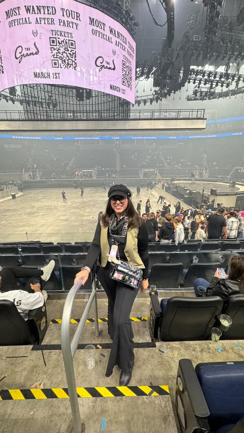 Instagram post by @itsmonicamorales for Apple Music. Caption reads: [...] 60! 🙋🏻‍♀️🏈📱💃🏻 @badbunnypr @nfl....