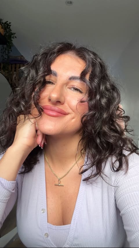 Instagram post by @takeheartuk for Davines. Caption reads: What a difference a year makes 💁🏻‍♀️ (I now hate....