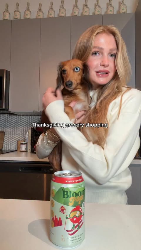 Instagram post by @halleykmcg for Bloom Nutrition. Caption reads: My first thanksgiving without my family but it’s....