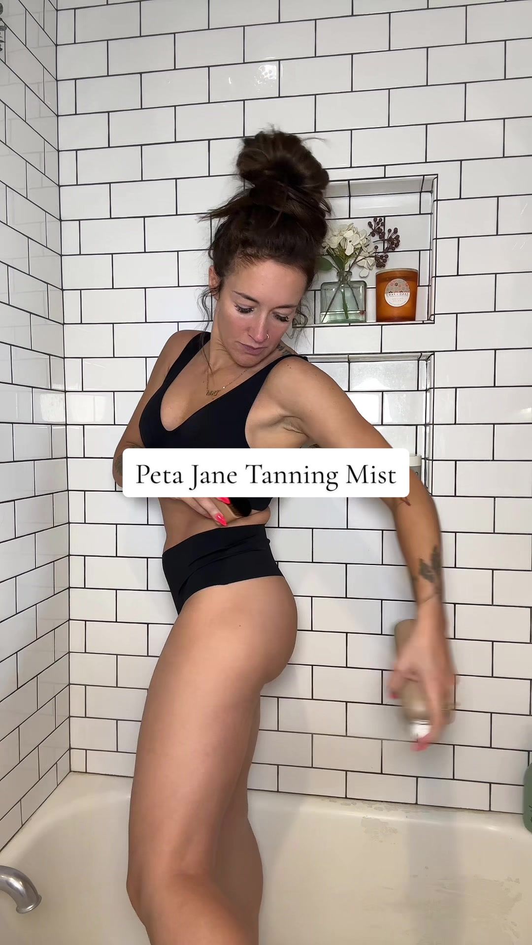 TikTok post by @lizhendricks for Peta Jane Beauty. Caption reads: [...] step process to applying @Peta Jane Beauty....