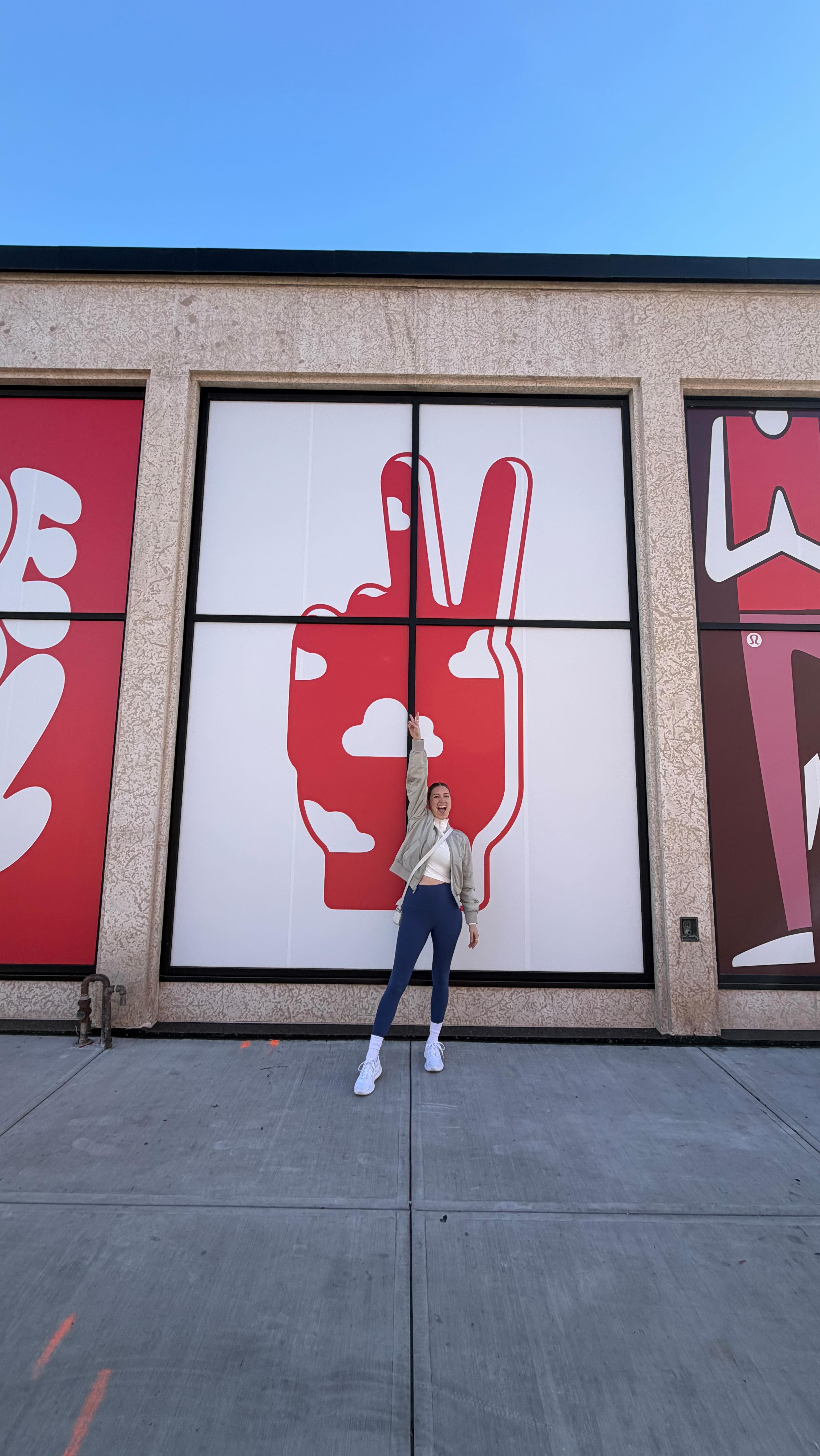 Instagram post by @melemlyn for lululemon. Caption reads: Yoga, Community, lululemon….what more could a girl....