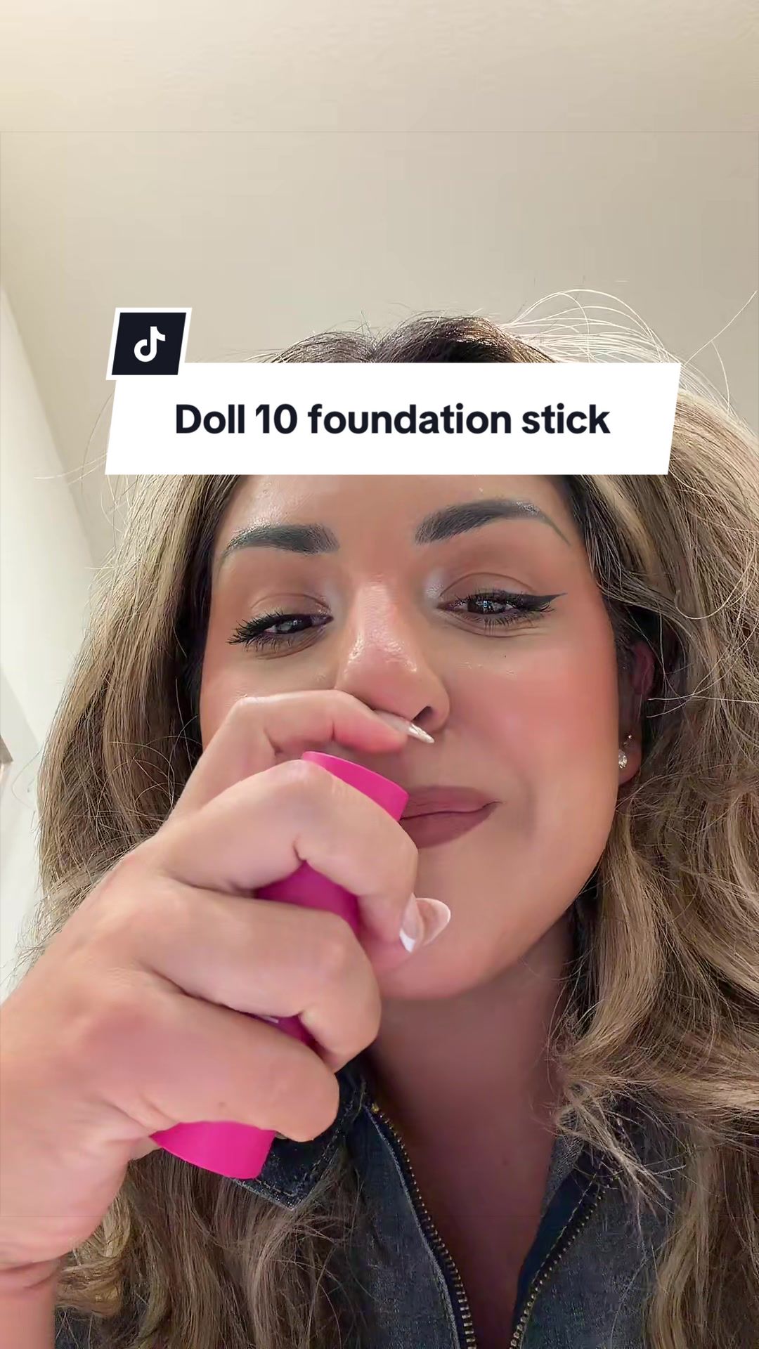 TikTok post by @veronica20aguilar for Doll 10 Beauty. Caption reads: [...] NEVER gotten so many compliments! @Doll 10....