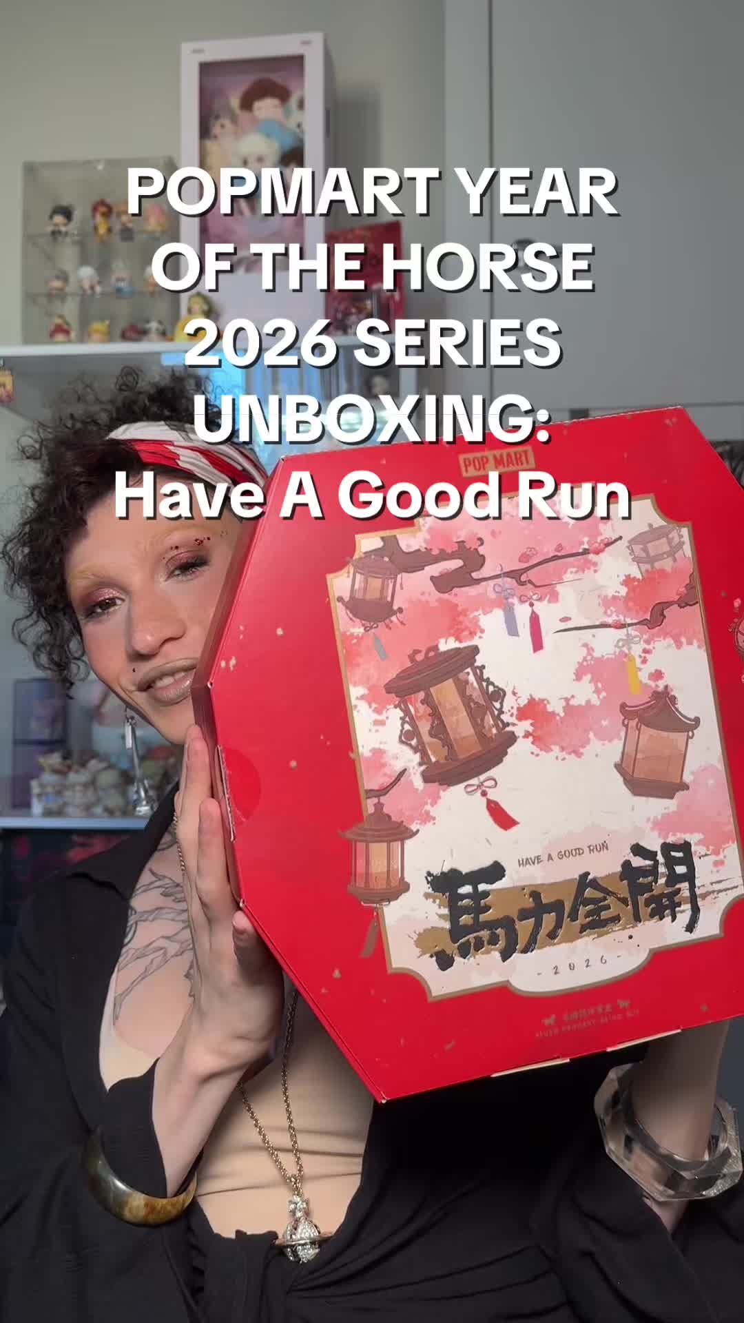 TikTok post by @piminxp for Pop Mart. Caption reads: [...] up and stay tuned for more BBs ❤️❤️ | POP....